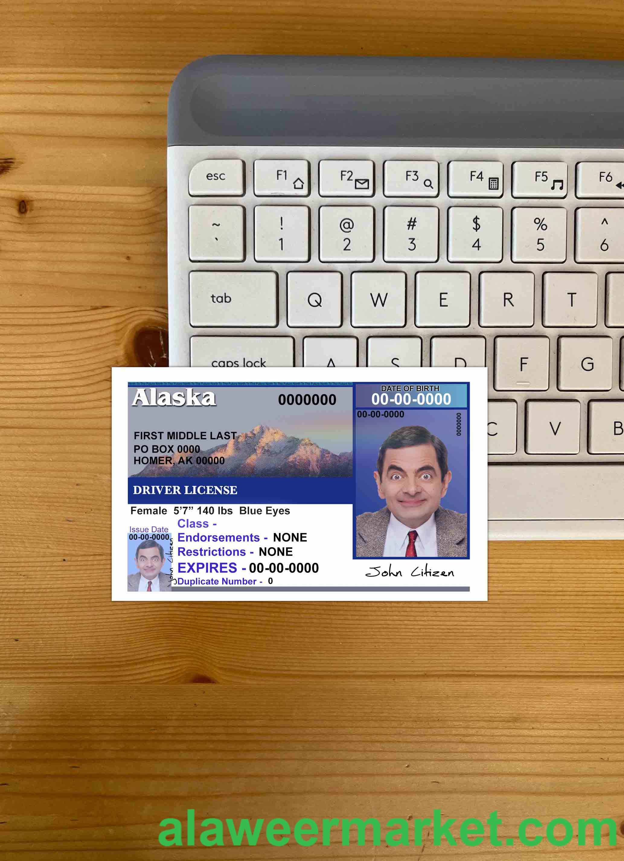 USA Alaska driving license version 2 (Front) photolook
